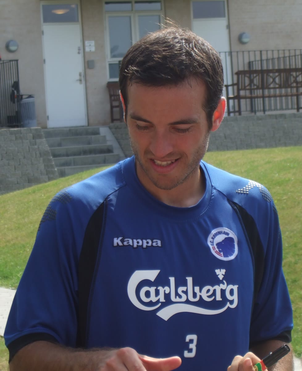 Niclas Jensen under en fodboldkamp